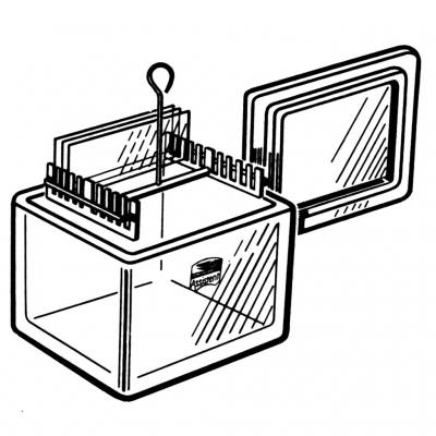 Färbetrog für 10 Objektträger