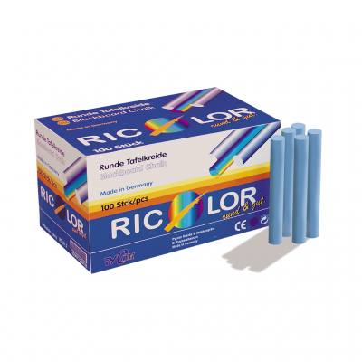 RICOLOR Kreide – blau, rund