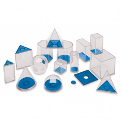 Geometrische Füllkörper - 17 Modelle aus Plexiglas
