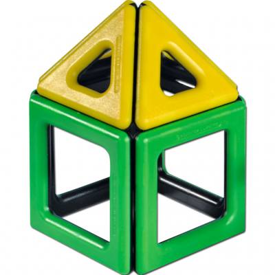 Magnetic Polydron 3D-Geometriebauteile Klassenset, 96 Teile