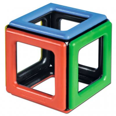 Magnetic Polydron 3D-Geometriebauteile Erweiterung, 48 Teile