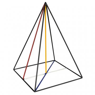 Stahlmodell Quadratische Pyramide