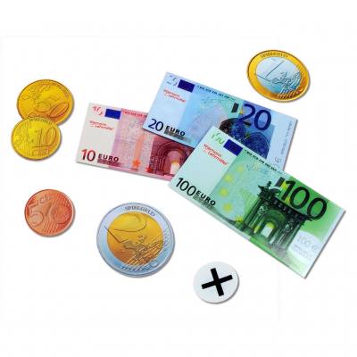 Großer Euro-Geldsatz, magnethaftend, 166 Teile