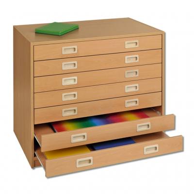 Modulus® Papierschrank mit Schubladen, 7 Schubladen