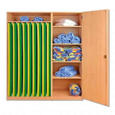 Modulus® Liegepolsterschrank „Venus“, 6 Ablagefächer, Tür rechts, für 9 Liegepolster, Länge: 160 cm