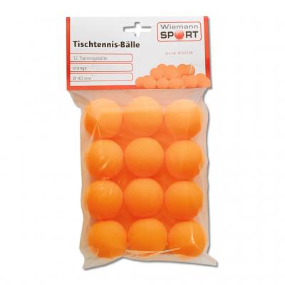 Tischtennisbälle orange - 12 Stück