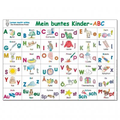 Mein buntes Kinder - ABC - Poster