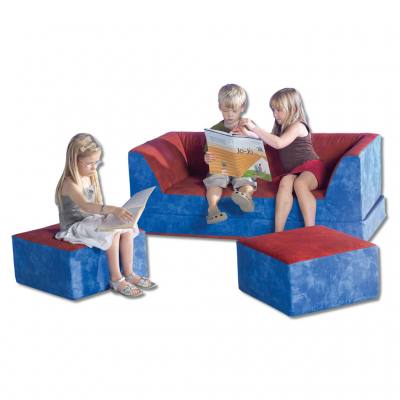 Kinderklappcouch mit 2 Hocker