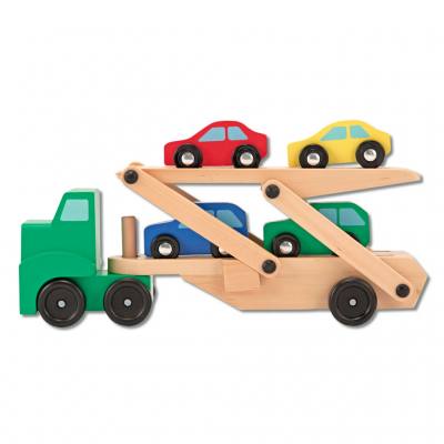 Holzauto Autotransporter
