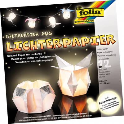 Lichterpapier, weiß