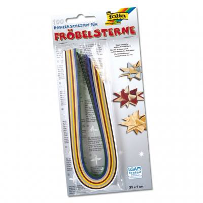 Folia® Fröbelsterne Weihnachtsfarben