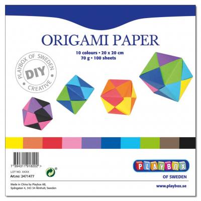 Buntes Origami-Papier