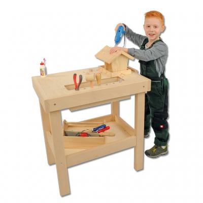 Kinderwerkbank aus Holz