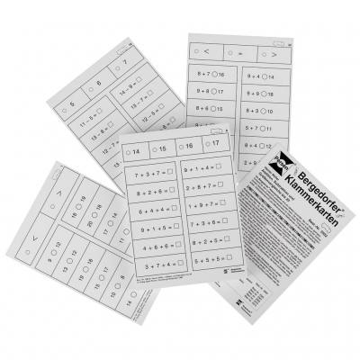 Bergedorfer® Klammerkarten Addition, Subtraktion und Größenvergleiche bis 20