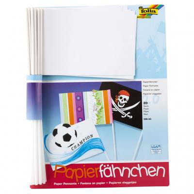 20 Blanko Fahnen