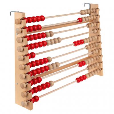 Demo-Rechengerät WL 100, rot/natur
