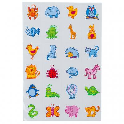 Erkennungsschilder Tiere Aufkleber