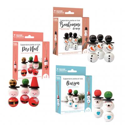 Set Holzperlen-Anhänger