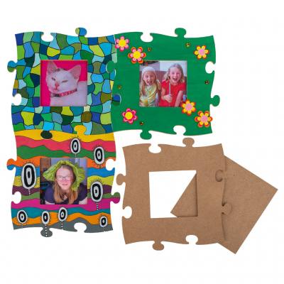 Holzpuzzle-Bilderrahmen zum Selbstgestalten