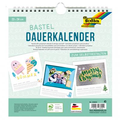 Dauerkalender, weiß