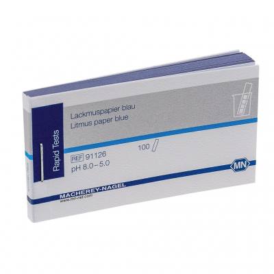pH-Indikator ohne Farbskala Lackmuspapier blau