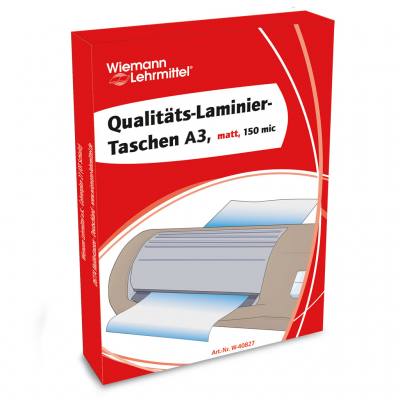 Qualitäts-Laminier-Taschen A3, matt