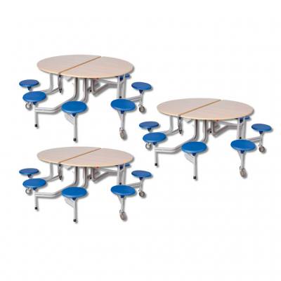 8-er Tisch-Sitzkombinationen - oval