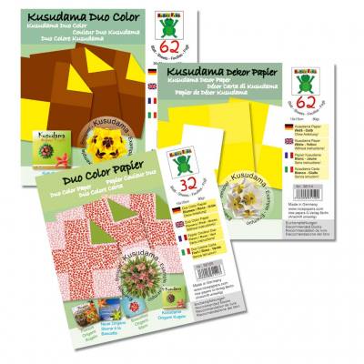 Kusudama Dekor-Papier in verschiedenen Farben