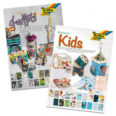 Motivkarton „Kids“ und „Graffiti“
