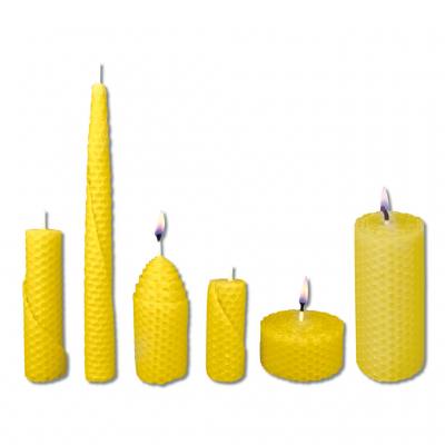 Bienenwabenkerzen-Set - groß