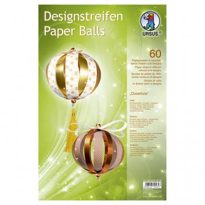 Mini-Paper-Balls - gold/kupfer Bastelset