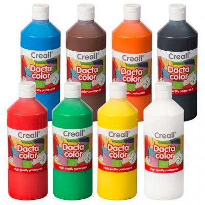 Schul-Temperafarben, 8er-Set 1 - je 500 ml