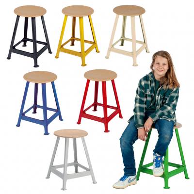 Bandstahlhocker 4-Beinig