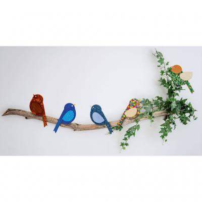 Bastelset Vögelchen mit Holzklammer