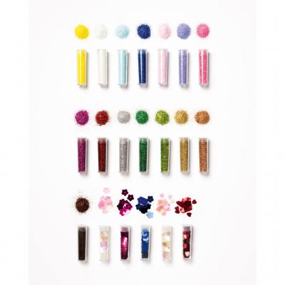 Folia® Bio Glitter & Pailletten Set Rainbow