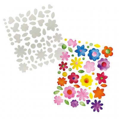Blumenkleckse, 310 Stück, 5 cm