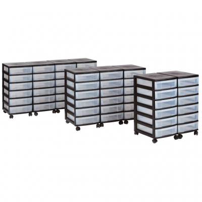 Modulus® Rollcontainer mit transparenten Schubladen
