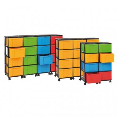 Modulus® Container-System mit je 4 großen Schüben übereinander