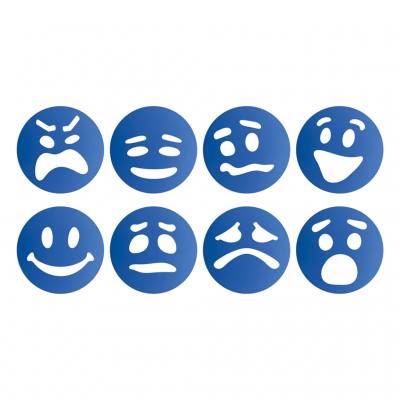Emotionsschablonen, 8 Stück, 10 cm