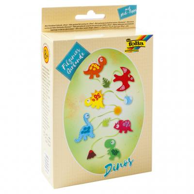 Folia® Filzinies Girlande Dinos