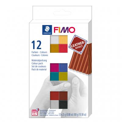 FIMO Modelliermasse mit Ledereffekt