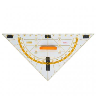 Geo-Zeichendreieck aus Plexiglas, 80 cm mit Magneten