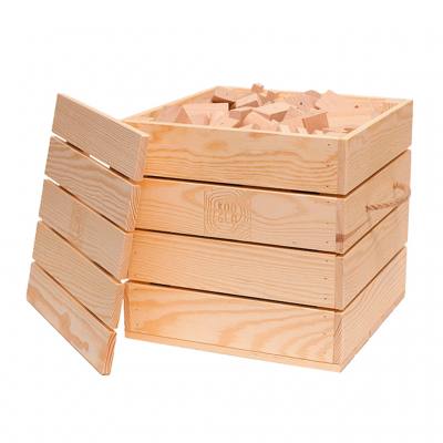 Kooglo Holzbausteine Natur, magnetisch, 300 Teile