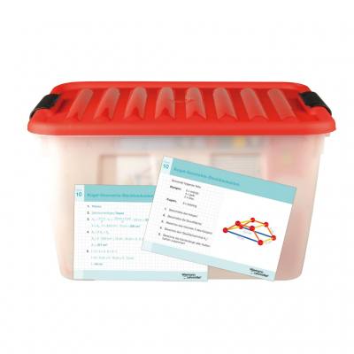 Kugel-Geometrie-Steckbaukasten Klassensatz mit Arbeitskarten, 2.640 Teile