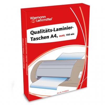 Qualitäts-Laminier-Taschen A4, matt