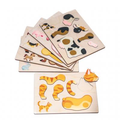 Magnetpuzzle Bauernhoftiere, 6er-Set