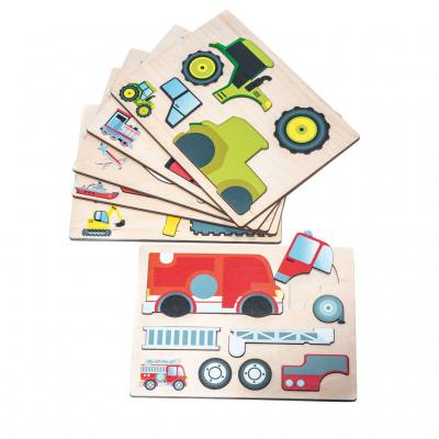 Magnetpuzzle Transport, 6er-Set