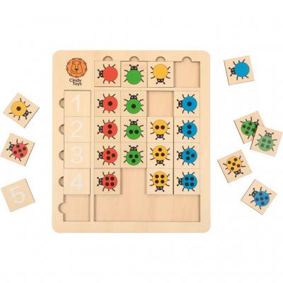 Marienkäfer Zahlenpuzzle