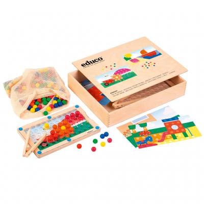 Educo® Maxi-Mosaik – Holzkugeln