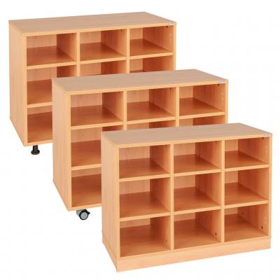 Modulus® Eigentumsschrank, 3-reihig, fahrbar oder feststehend